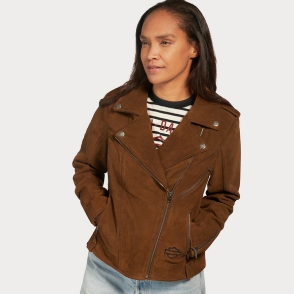 Women's Transcendent Distressed Leather Jacket - Picture 3 of 9